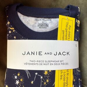 Janie and Jack pajama set size 12